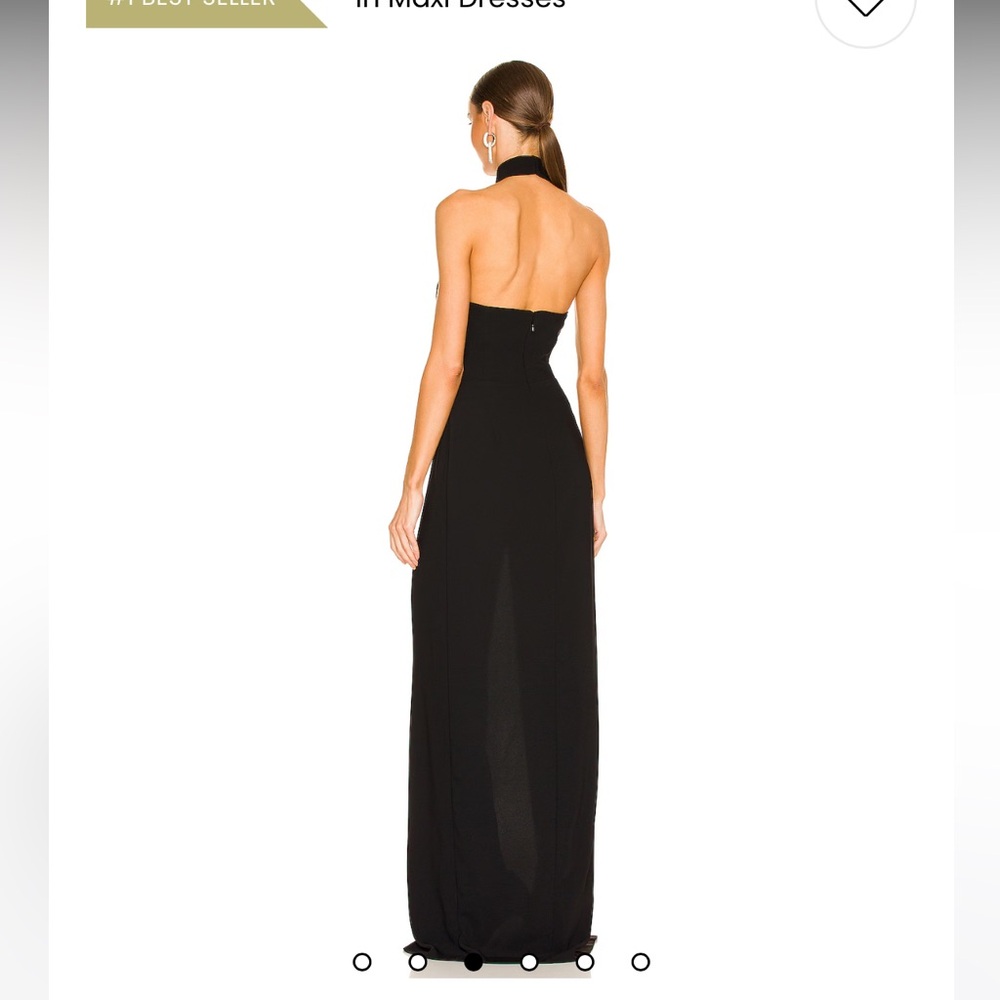 REVOLVE “THE GOWN” BLACK SLIT DRESS - Picture 4 of 8
